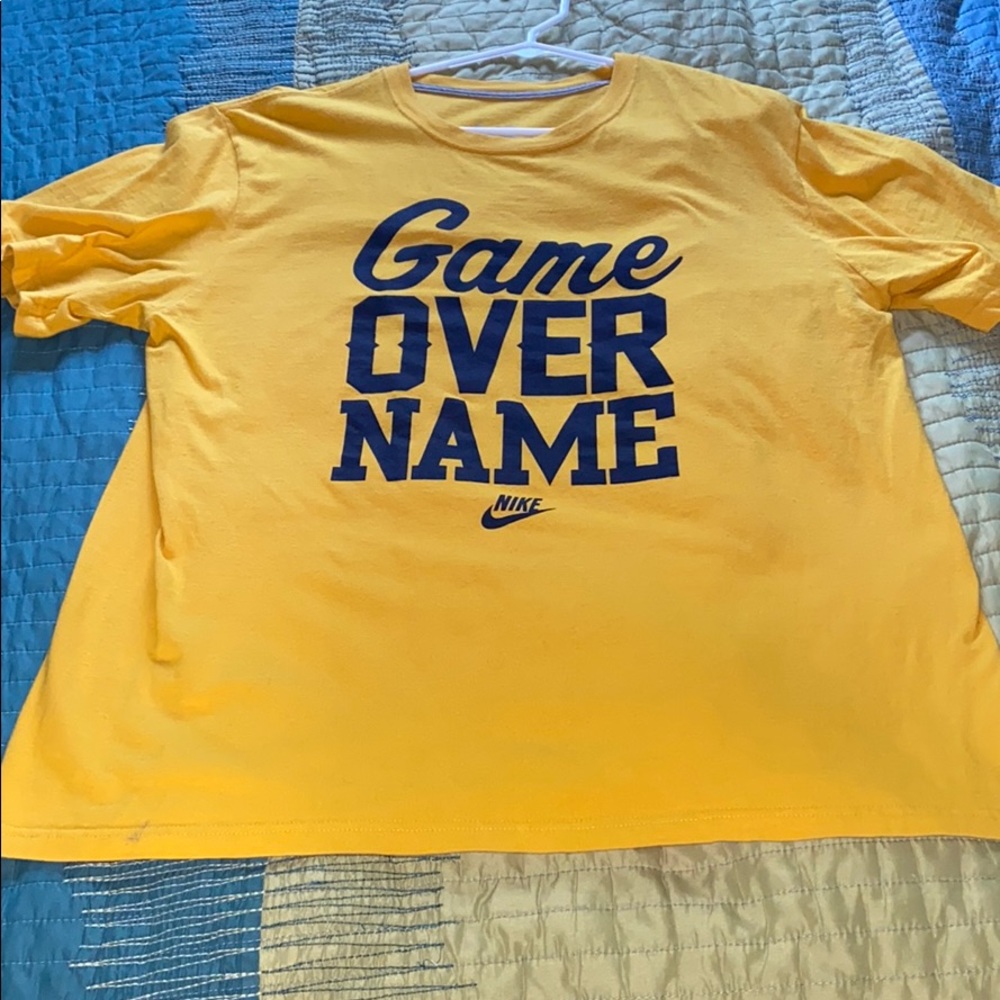 Nike Game Over Name Logo Tee Shirt